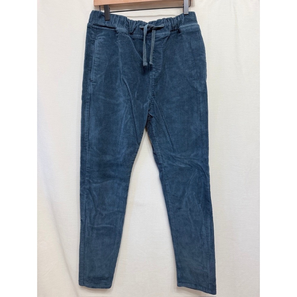 Original Paperbacks Corduroy Drawstring Pants Mens Medium Blue Stretch Lounge